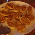 El cooksnap de Priscila cuando hizo Espirales de hojaldre jamón y queso (canapés).