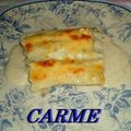 El cooksnap de carme castillo cuando hizo Canelones Rossini.