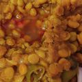 Sanober Danish's cooksnap of when they made Chana daal fry with garlic rice.