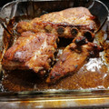 El cooksnap de Paloma de la Torre cuando hizo Costilla con miel, barbacoa y mostaza.