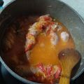 El cooksnap de cecilia cuando hizo Chorizos al vino blanco.