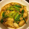 kiki cheng 的 醬燒蒜苗鯊魚【源釀醬油】 cooksnap