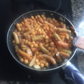 El cooksnap de José Manuel Estevez cuando hizo Garbanzos con chorizo y pasta.