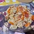 El cooksnap de Nadia Sanchez cuando hizo Wok pollo, vegetales con fideos especial!.