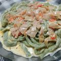 El cooksnap de Yuli Dìaz cuando hizo Fideos caseros de acelga.