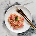 Cooksnap dari irani nara untuk resep Rose Pasta, Pasta krim tomat makanan favorit ala kafe dan restoran korea