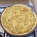 El cooksnap de Lucía Fernández cuando hizo Tarta de puerros con crema de leche.