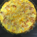 El cooksnap de Sara cuando hizo Pastel de coliflor y salmón.