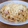 El cooksnap de Marieta cuando hizo Macarrones a la carbonara sin cebolla.