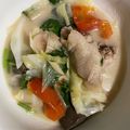 รูป Cooksnap ของ เย็นนี้กินอะไรดี ? เมื่อเขาทำ ต้มข่าไก่มือใหม่ครั้งแรก
