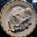El cooksnap de Raquelilla cuando hizo Filete de pollo en salsa nata con champiñones.
