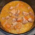Cooksnap de Corinne Sirech sur la recette Sauté de porc aux carottes et champignons au cookeo
