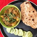 Tripti Gautam का कुकस्नैप जब उन्होंने कुकर में बनी बैंगन आलू की सब्जी बनाया था।
