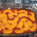 El cooksnap de Carol cuando hizo Tarta de melocotón en almíbar.