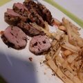 Ildikó Menyhárt Cooksnap-ja, amikor elkészítette a(z) Szűzérmék egyszerűen steak burgonyával receptet.