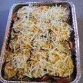El cooksnap de chony cuando hizo Berenjenas a la parmiggiana con puré.