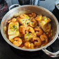 El cooksnap de Juan Manuel Rodriguez Del Pozo cuando hizo Bacalao con gambas al pimentón.