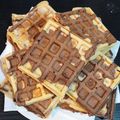 El cooksnap de Bárbara González ⁠♡ cuando hizo Waffles bicolor con salsa de frambuesas.