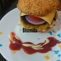 Bhumika Gandhi का कुकस्नैप जब उन्होंने वेज बर्गर (Veg burger recipe in Hindi) बनाया था।