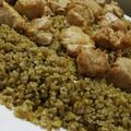 صورة من براءة هلال ، شاركها بعد تجربة وصفة فريكه مفلفله مع الدجاج 👌🏻😋