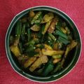 Bina Talati's cooksnap of when they made ભીંડા નું શાક (Bhinda Shak Recipe In Gujarati).