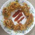 Komal Doshi's cooksnap of when they made વેજ સૂજી રોલ (Veg Semolina Roll Recipe In Gujarati).
