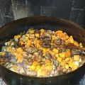 El cooksnap de Fabián Becerra cuando hizo Locro criollo al disco.