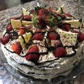 El cooksnap de margaritalannes@gmail.com cuando hizo Selva negra con frutillas 🍰🍓.