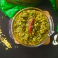 Alpa Pandya's cooksnap of when they made સુવાની ભાજી અને મગ દાળ નું શાક.(Dill Leaves Moongdal Recipe in Gujarati).