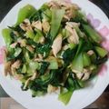 Cooksnap của Thu Mèo khi họ làm theo món Cải thìa mix thịt gà