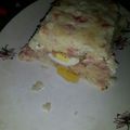 El cooksnap de Adriana Garay cuando hizo Budín de papas y jamón.