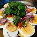 รูป Cooksnap ของ piya peipei เมื่อเขาทำ ยำไข่ต้ม