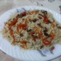 Mumtaz Ramzan's cooksnap of when they made Afghani Pulao.