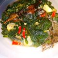 Cooksnap dari Iis Ismah untuk resep Tumis Daun Singkong