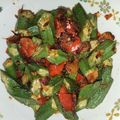 Cooksnap mizi semasa beliau membuat 👩‍🍳Bendi Goreng Berlada.