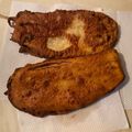 El cooksnap de Maite Cruz cuando hizo Torrejas de berenjenas.