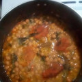 El cooksnap de Andrea Astur London cuando hizo Garbanzos con espinacas y relleno.