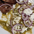 El cooksnap de Emilio García cuando hizo Chilaquiles Verdes.