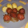 El cooksnap de ulises_elgrande cuando hizo Albóndigas agridulces.