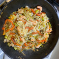 El cooksnap de Milagros Garcia Pelaez cuando hizo Noodles de arroz con gambas y verduras.
