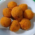 Cooksnap dari Ara Al Fatih untuk resep Bola Ubi Ungu Isi Coklat Lumer