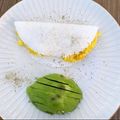 Cooksnap de Zinha quando cozinhou Tapioca com Ovo Mexido e Abacate.