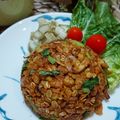 Cooksnap dari Pawon'e Mas Paijo untuk resep (Menu Diet) Nasi Goreng Rolled Oat (+-278 kal)