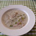 eslteacher's cooksnap of when they made potato ham and leek soup.