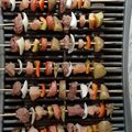 El cooksnap de Efrain Rodrigo cuando hizo Brocheta mixta a la parrilla con ensalada de pepino.