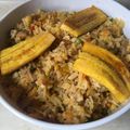 El cooksnap de Lucia Larrea cuando hizo Arroz con pollo meloso.