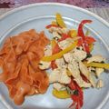 El cooksnap de Teresa cuando hizo Fajitas con pechugas.