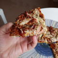 El cooksnap de Juliana cuando hizo Pizza de atún con base de calabacín.