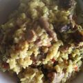 El cooksnap de Beria Anupa cuando hizo Arroz con pollo.