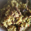 El cooksnap de Beria Anupa cuando hizo Arroz con pollo.